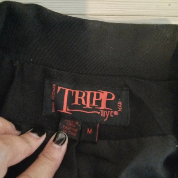 Tripp NYC double rider jacket goth punk vampire women's jacket size Medium - Picture 4 of 7